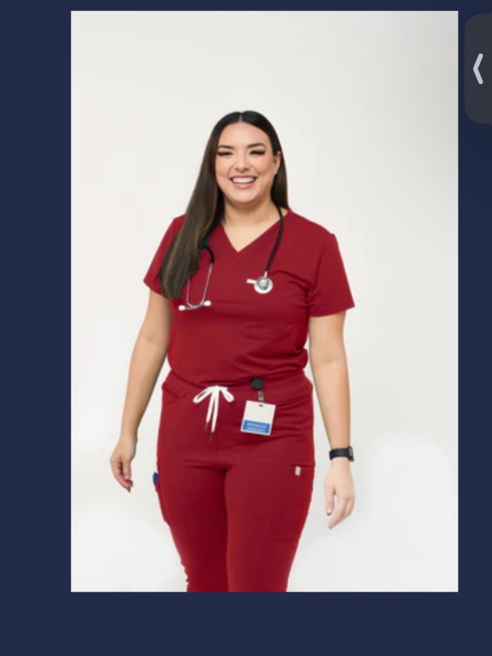 Scope Red scrub pants - Picture 3 of 3